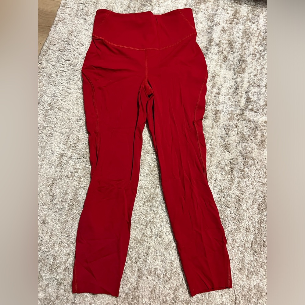 Lululemon Base Pace 23” size 6 red